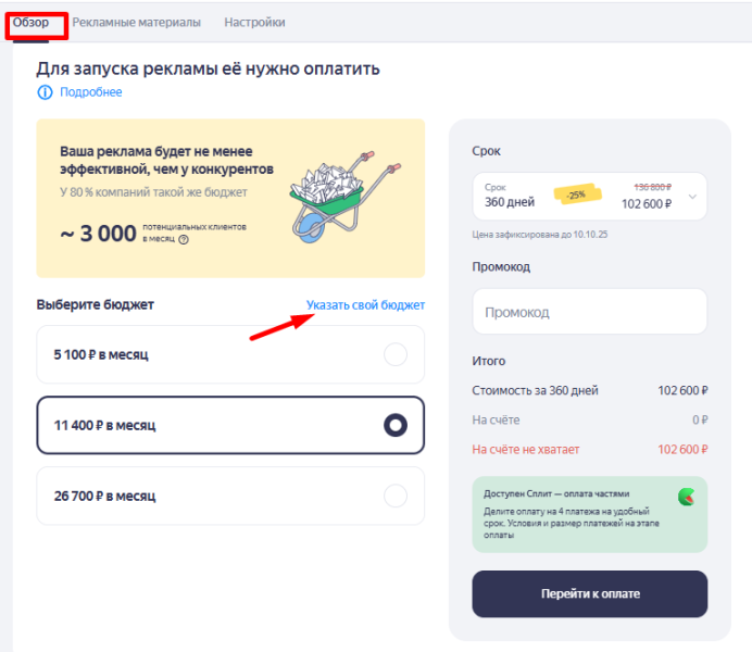 Как создать прямой аккаунт Яндекс Бизнеса в PromoPult: пошаговая инструкция