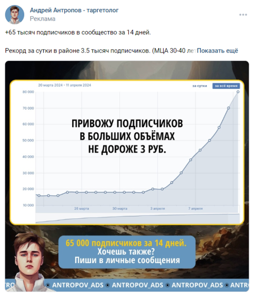 Как рекламировать пост в ВКонтакте